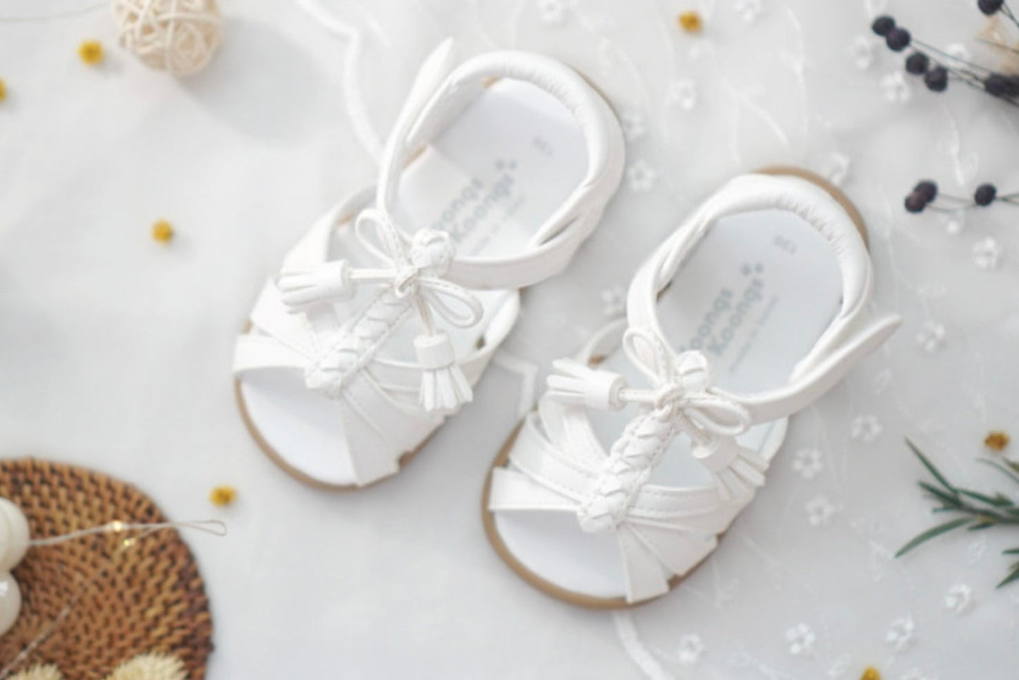 Braided Tassel Sandals