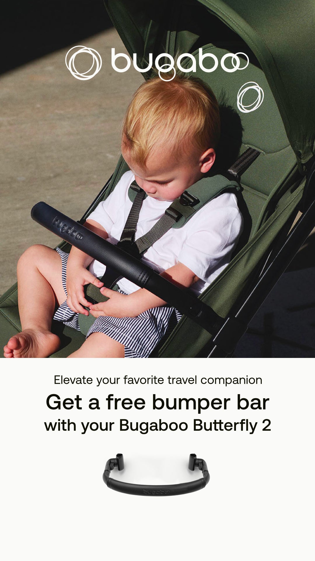Bugaboo Butterfly 2 Travel Stroller + FREE Bumper Bar