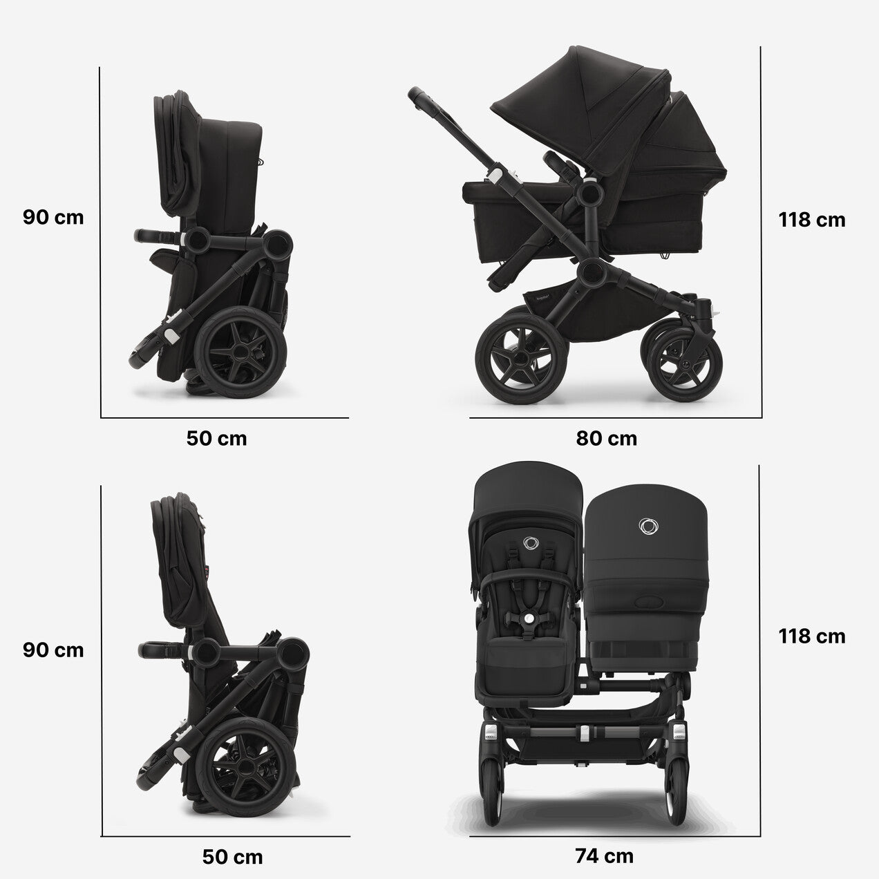 Bugaboo Donkey 5 Twin Bassinet and Seat Stroller