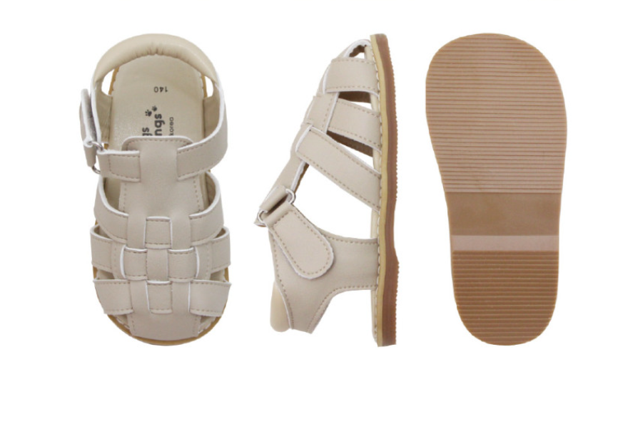 Crosshatched Sandals