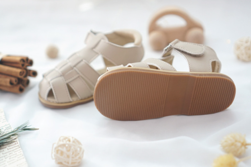 Crosshatched Sandals