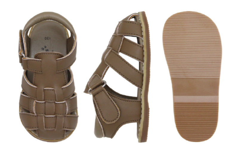 Crosshatched Sandals