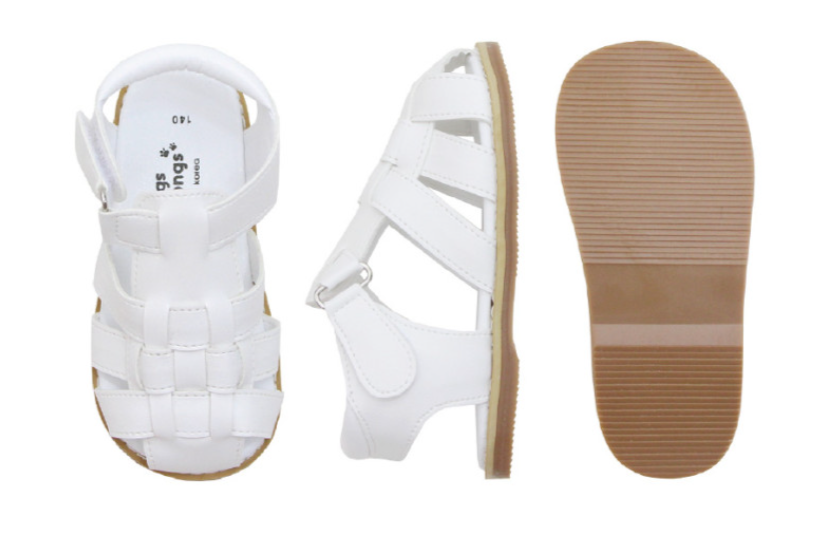 Crosshatched Sandals