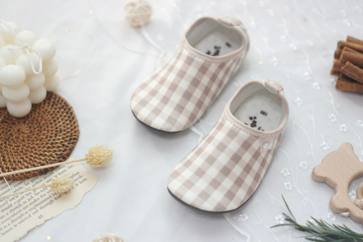 Gingham Aqua Shoes