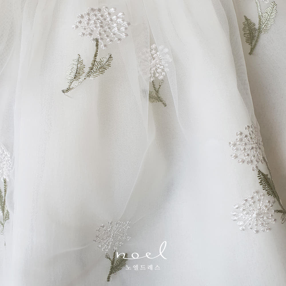 Ha-Eun Classic Hanbok in Yellow/White Floral - (100 Days to 8 Years)