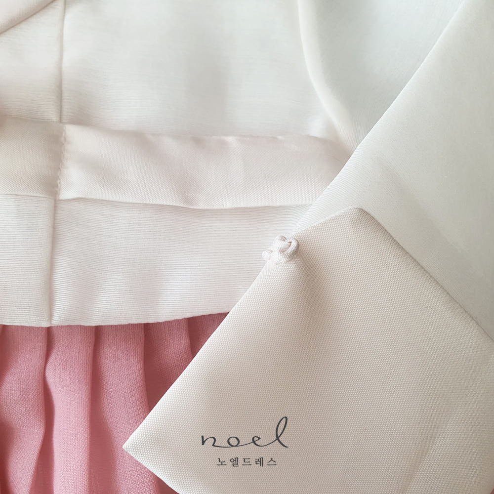 Ha-Ni Classic Hanbok in White/Pink - (100 Days to 8 Years)