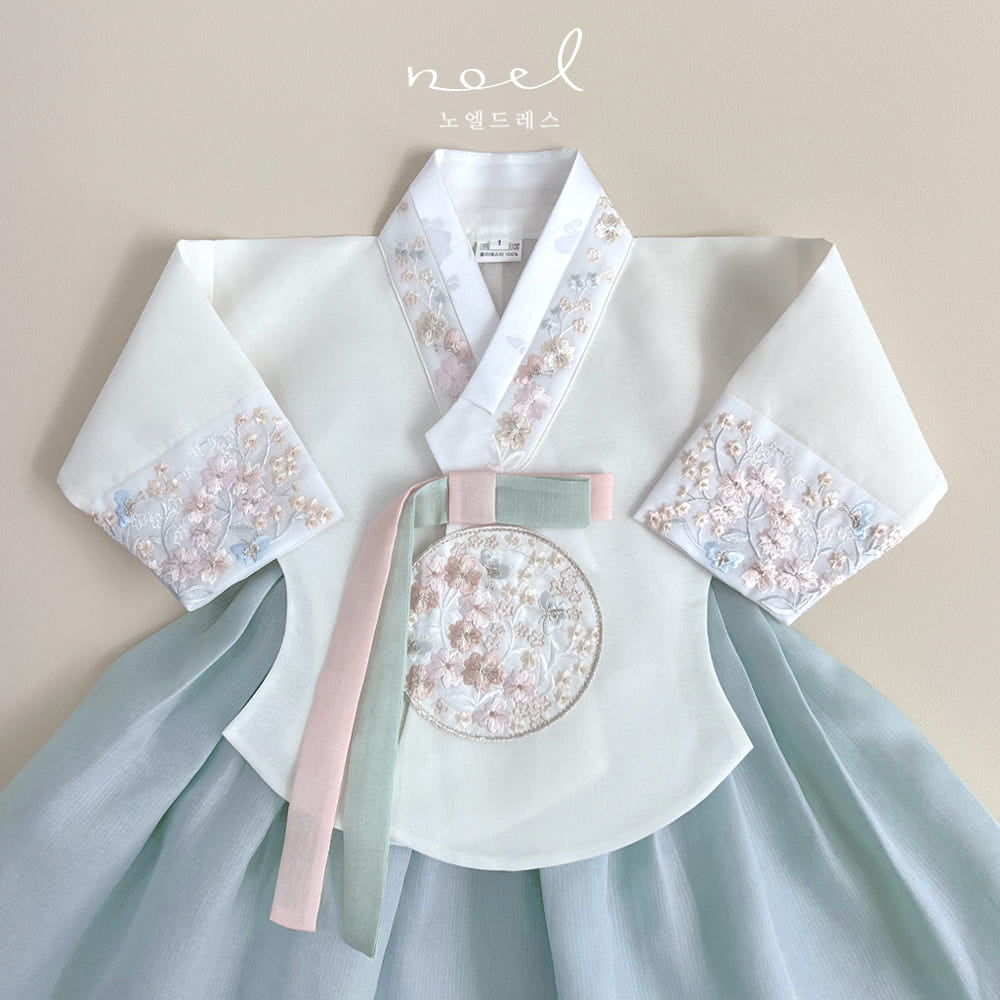 Kyung-hee Hanbok in Pink/White Multi - (1 Year - 10 Years)