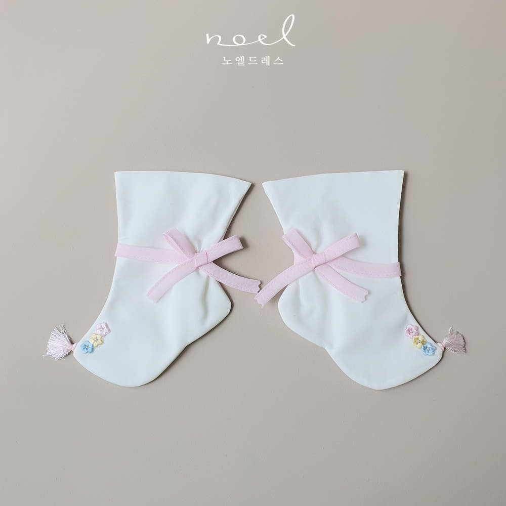 Pink Floral Hanbok Socks