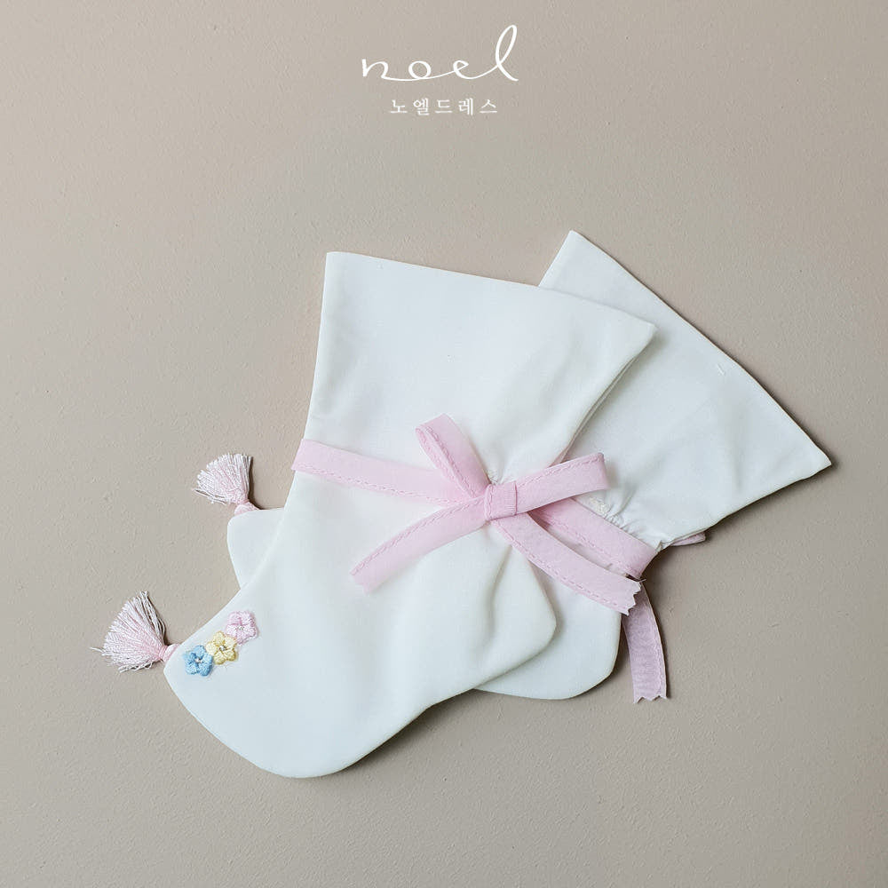 Pink Floral Hanbok Socks