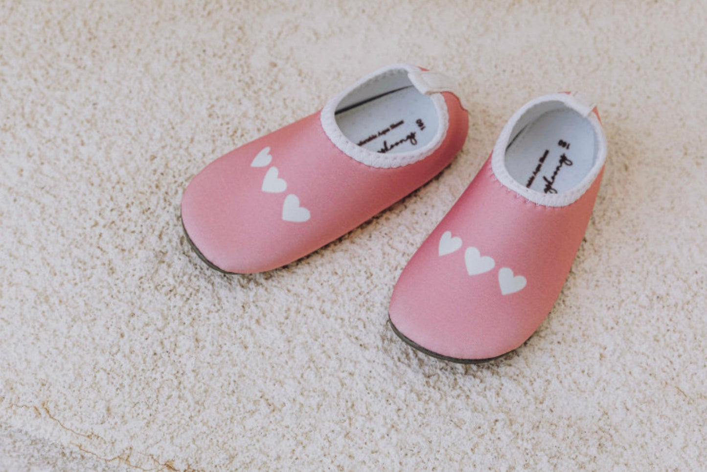 Pink Heart Aqua Shoes