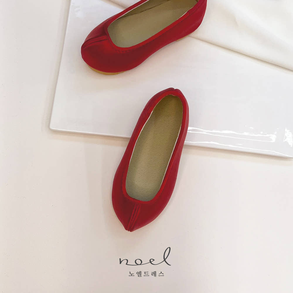 Red Silk Hanbok Shoes