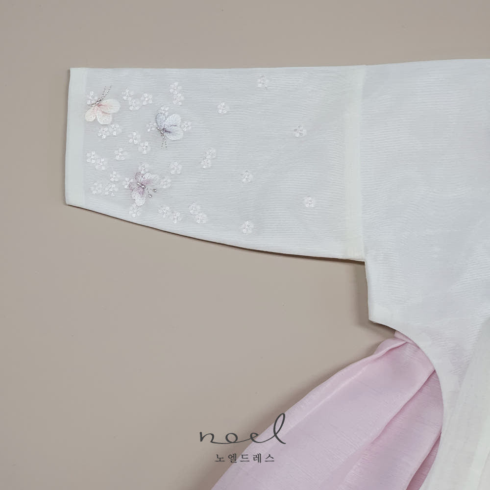 Se-Ah Dangui Hanbok in White/Pink - (100 Days to 10 Years)