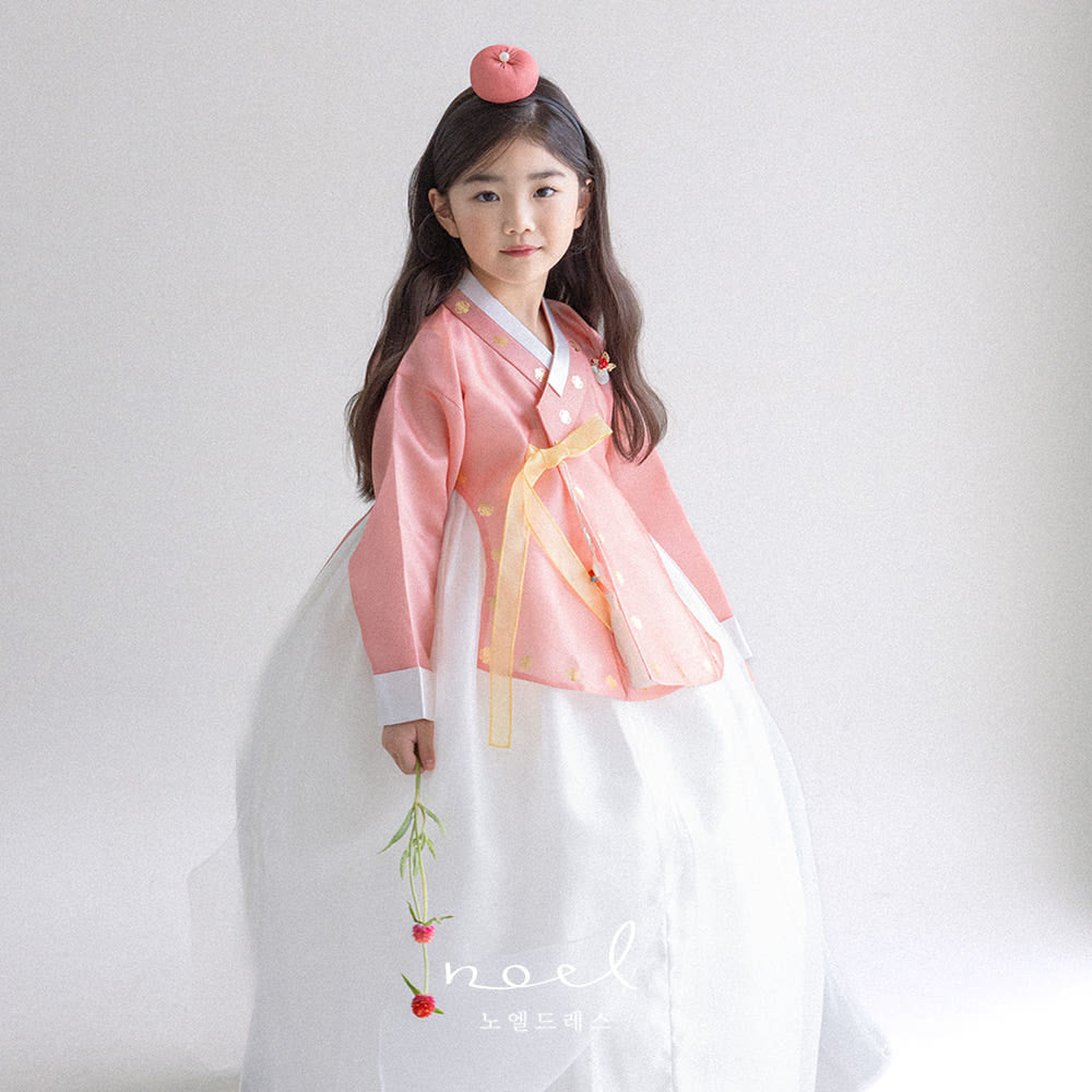 Su-A Dangui Hanbok in Pink/Ivory - (100 Days to 10 Years)
