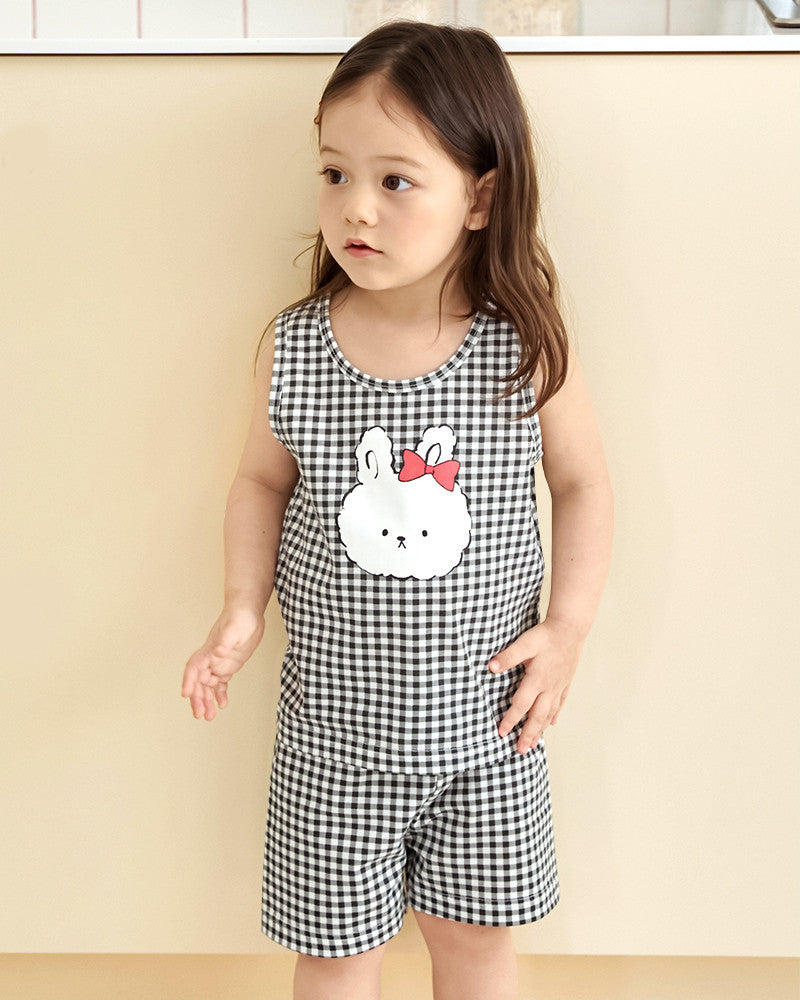 UniFriend Kids 100% Cotton Sleeveless Loungewear Set