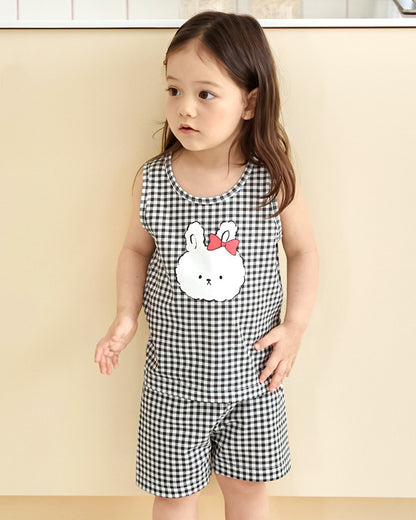 UniFriend Kids 100% Cotton Sleeveless Loungewear Set
