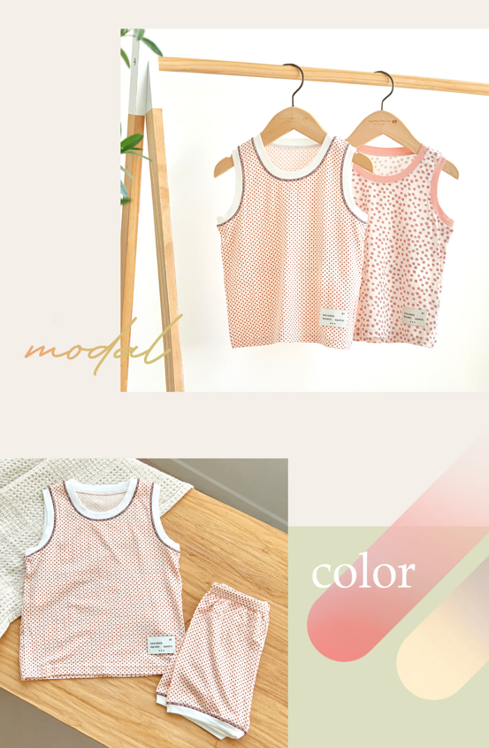 UniFriend Tencel Modal Spandex Sleeveless Loungewear Set