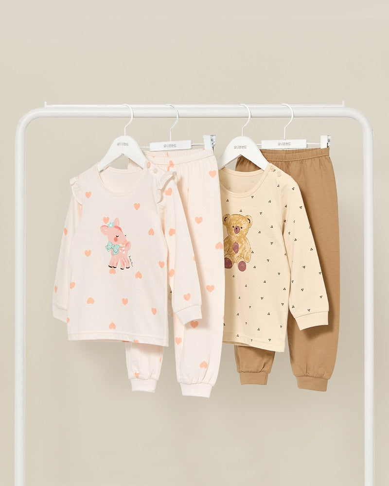 100% Cotton Pajama Set - Deer