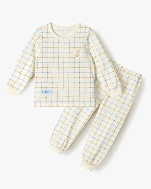 100% Cotton Pajama Set - Plaid