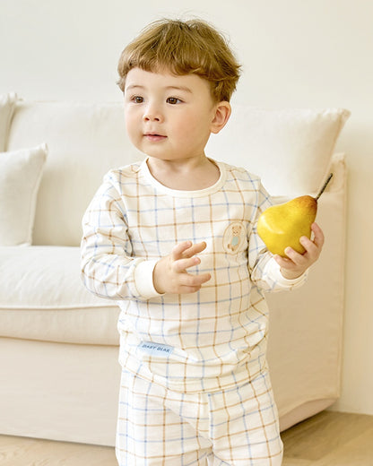 100% Cotton Pajama Set - Plaid