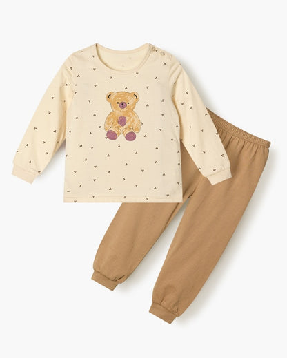 100% Cotton Pajama Set - Teddy Bear