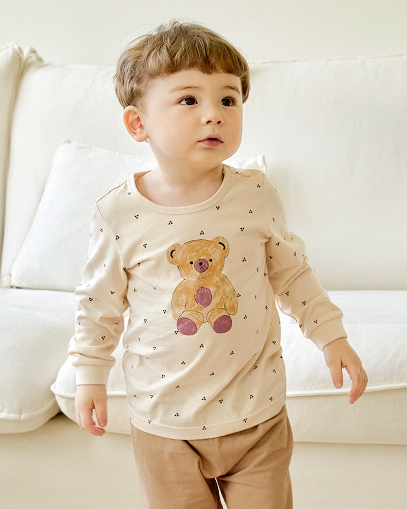 100% Cotton Pajama Set - Teddy Bear