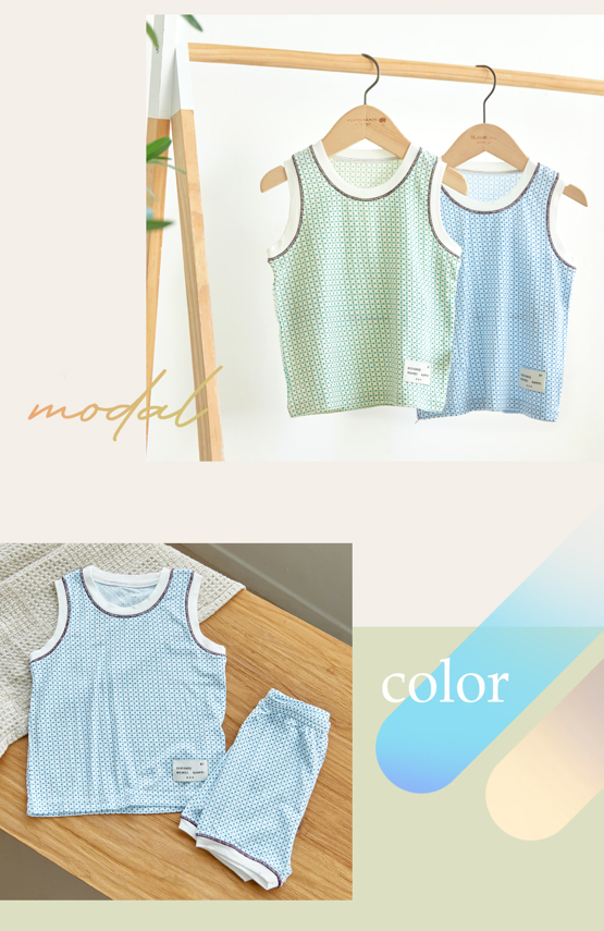 UniFriend Tencel Modal Spandex Sleeveless Loungewear Set
