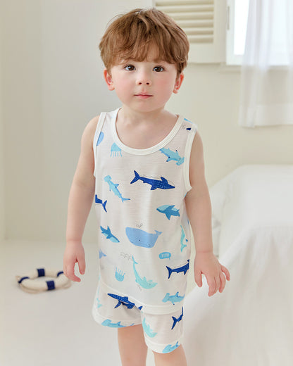 UniFriend Kids Cool Rayon Sleeveless Loungewear Set