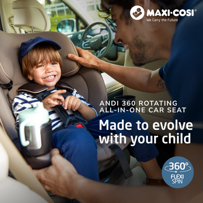 Andi 360° Rotating All-in-One Convertible Car Seat