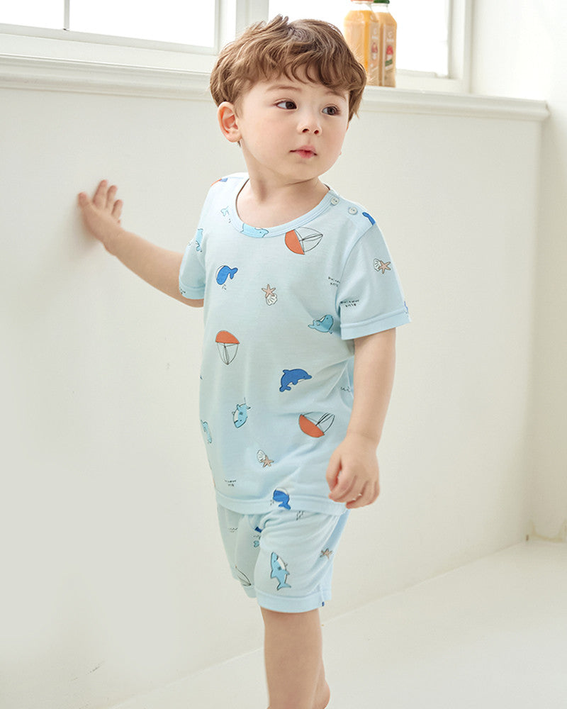 UniFriend Cool Rayon Knee-Length Pajama Set