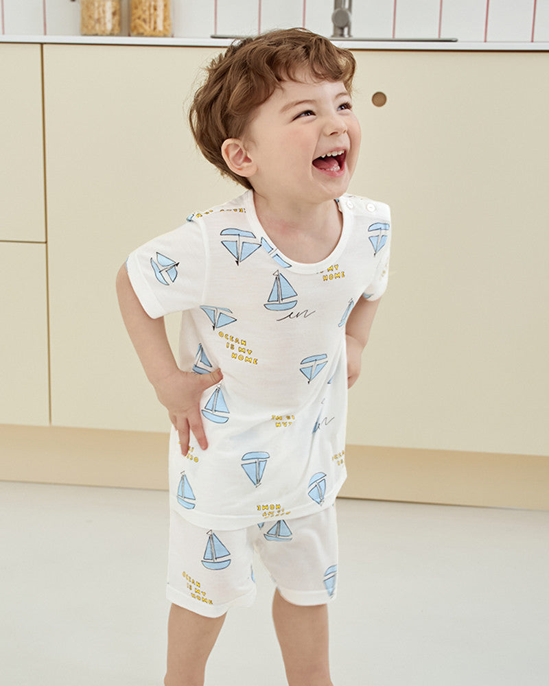 UniFriend Cool Rayon Knee-Length Pajama Set