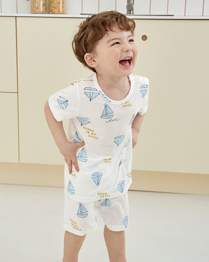 UniFriend Cool Rayon Knee-Length Pajama Set