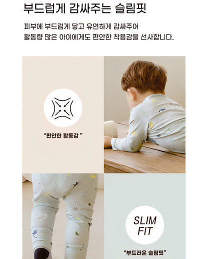 Cotton-Spandex Pajama Set - Dinosaurs