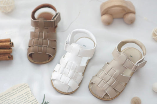 Crosshatched Sandals