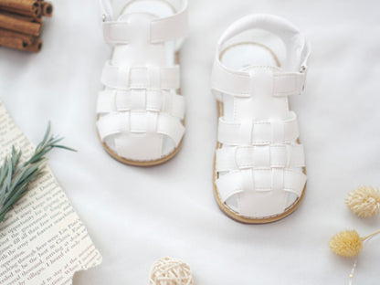 Crosshatched Sandals