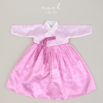 Hye-Sook Classic Hanbok in Pink - (100 Days to 8 Years)