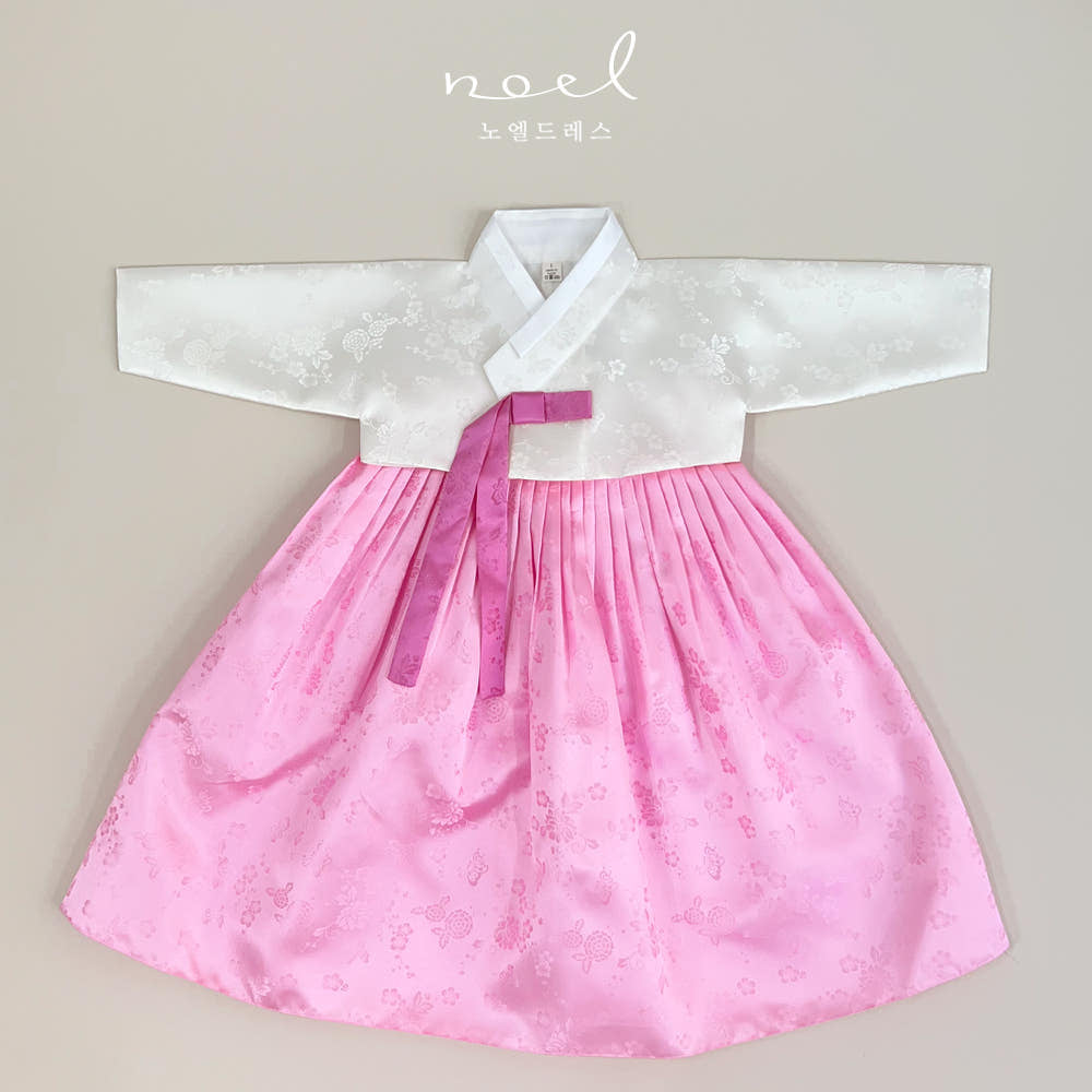 Hye-Sook Classic Hanbok in Pink - (100 Days to 8 Years)