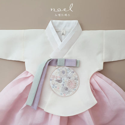 Hyo-jung Hanbok in White/Pink - (1 Year - 12 Years)