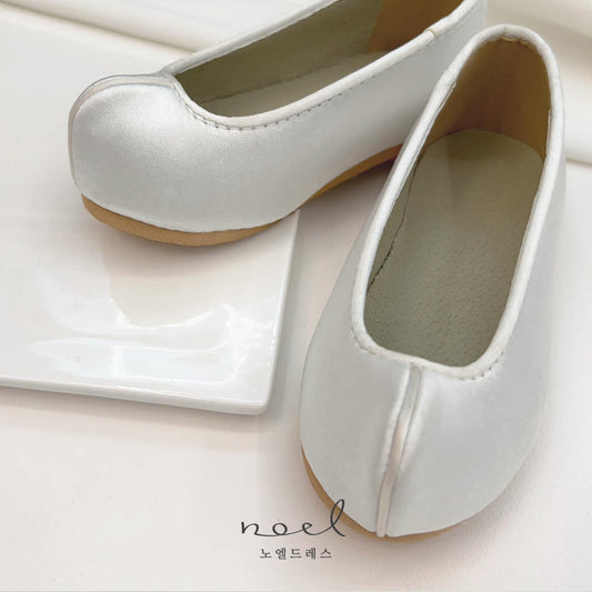 Ivory Silk Hanbok Shoes