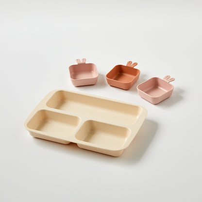 Kids-Safe Bunny Plate