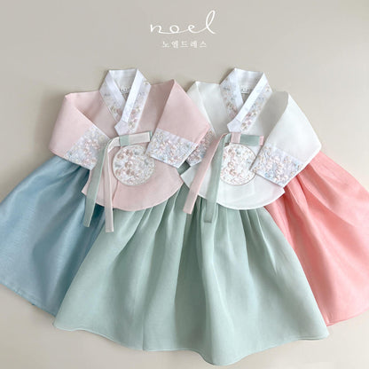 Kyung-hee Hanbok in Pink/White Multi - (1 Year - 10 Years)