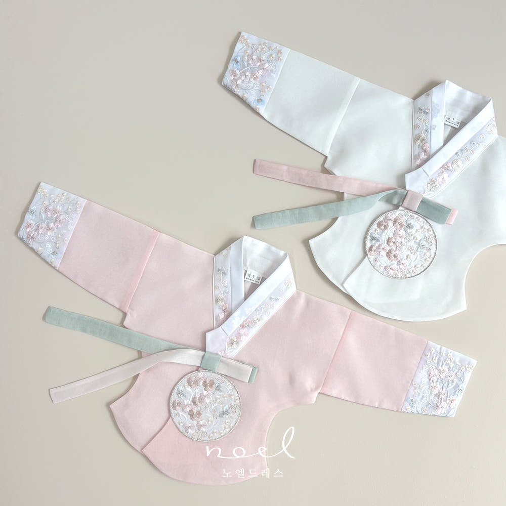 Kyung-hee Hanbok in Pink/White Multi - (1 Year - 10 Years)