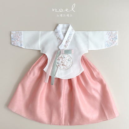 Kyung-hee Hanbok in Pink/White Multi - (1 Year - 10 Years)