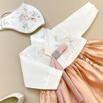 No-A Classic Hanbok in Bronze Floral - (100 Days to 12 Years)