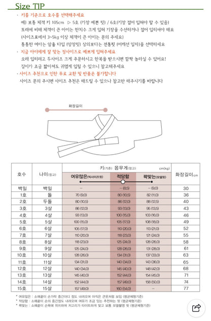 Su-A Dangui Hanbok in Yellow/White - (100 Days to 10 Years)