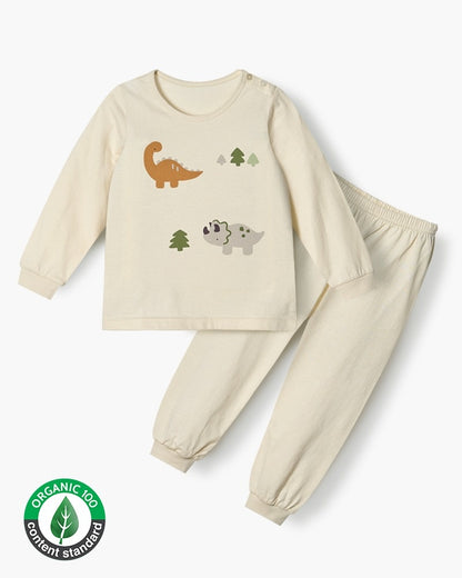 Organic Cotton Pajama Set - Dinosaurs