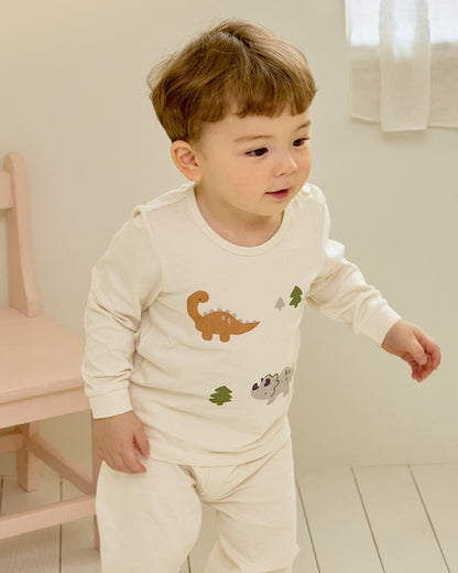 Organic Cotton Pajama Set - Dinosaurs