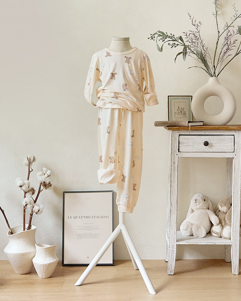 Organic Cotton Pajama Set - Teddy Bears