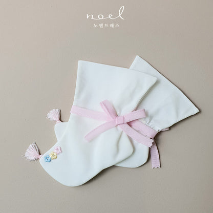 Pink Floral Hanbok Socks