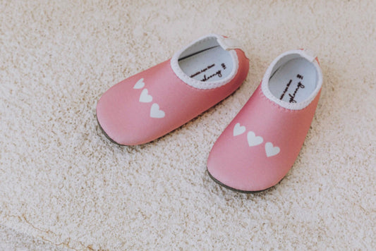 Pink Heart Aqua Shoes