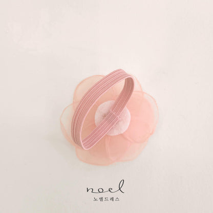 Pink Pearl Flower Shoe Bands
